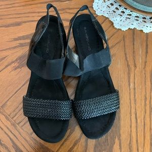 One pair Bandolino wedge sandals